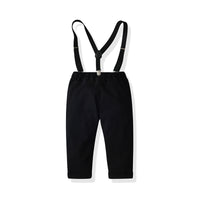 Load image into Gallery viewer, 2 Pieces Set Baby Kid Boys Birthday Party Checked Bow Shirts And Solid Color Pants Wholesale 211109244
