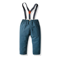 Load image into Gallery viewer, 2 Pieces Set Baby Kid Boys Birthday Party Solid Color Shirts Striped And Bow Suits Jumpsuits Others accessories Wholesale 211109248
