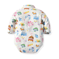 Load image into Gallery viewer, 2 Pieces Set Baby Boys Birthday Party Letters Car Cartoon Cloud Print Rompers And Solid Color Jumpsuits Others accessories Wholesale 211109264
