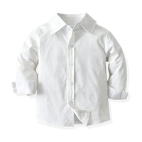 Load image into Gallery viewer, 3 Pieces Set Baby Kid Boys Birthday Party Striped Shirts Solid Color Pants And Vests Waistcoats Others accessories Wholesale 211109266
