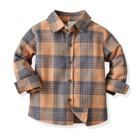 Load image into Gallery viewer, 3 Pieces Set Baby Kid Boys Checked Bow Shirts Solid Color Cardigan And Jeans Wholesale 211109283

