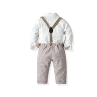 Load image into Gallery viewer, 2 Pieces Set Baby Kid Boys Solid Color Shirts And Jumpsuits Wholesale 211109296
