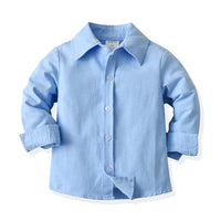 Load image into Gallery viewer, 3 Pieces Set Baby Kid Boys Dressy Birthday Party Solid Color Bow Shirts And Striped Vests Waistcoats And Pants Suits Wholesale 211109299
