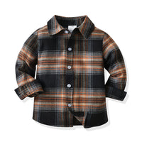 Load image into Gallery viewer, 2 Pieces Set Baby Kid Boys Checked Shirts And Solid Color Pants Wholesale 211109317
