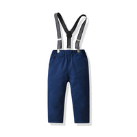 Load image into Gallery viewer, 2 Pieces Set Baby Kid Boys Bow Shirts And Solid Color Jumpsuits Wholesale 211109318
