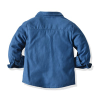 Load image into Gallery viewer, 2 Pieces Set Baby Kid Boys Solid Color Bow Shirts And Pants Wholesale 211109325
