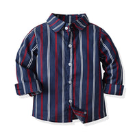 Load image into Gallery viewer, 2 Pieces Set Baby Kid Boys Striped Shirts And Pants Wholesale 211109326

