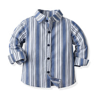 Load image into Gallery viewer, 2 Pieces Set Baby Kid Boys Striped Shirts And Pants Wholesale 211109327
