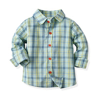 Load image into Gallery viewer, 2 Pieces Set Baby Kid Boys Dressy Checked Bow Shirts And Suits Trousers Wholesale 211109333
