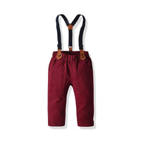 Load image into Gallery viewer, 2 Pieces Set Baby Kid Boys Dressy Checked Bow Shirts And Suits Trousers Wholesale 211109333
