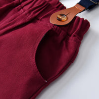 Load image into Gallery viewer, 2 Pieces Set Baby Kid Boys Dressy Checked Bow Shirts And Suits Trousers Wholesale 211109333
