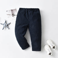 Load image into Gallery viewer, 2 Pieces Set Baby Kid Boys Striped Print Hoodies Swearshirts And Solid Color Pants Wholesale 211109335
