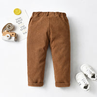 Load image into Gallery viewer, 2 Pieces Set Baby Kid Boys Striped Print Hoodies Swearshirts And Solid Color Pants Wholesale 211109335
