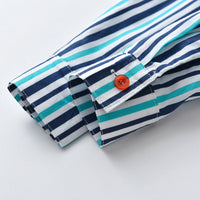 Load image into Gallery viewer, 2 Pieces Set Baby Kid Boys Birthday Party Striped Bow Shirts And Pants Suits Wholesale 211109336
