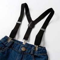 Load image into Gallery viewer, 2 Pieces Set Baby Kid Boys Birthday Party Striped Bow Shirts And Pants Suits Wholesale 211109336
