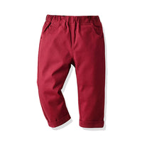Load image into Gallery viewer, 2 Pieces Set Kid Boys Checked Shirts And Solid Color Pants Wholesale 211109339
