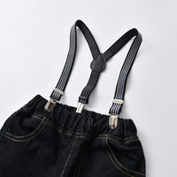 Load image into Gallery viewer, 2 Pieces Set Kid Boys Solid Color Bow Shirts And Jeans Wholesale 211109346
