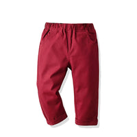 Load image into Gallery viewer, 2 Pieces Set Baby Kid Boys Striped Shirts And Solid Color Pants Wholesale 211109355
