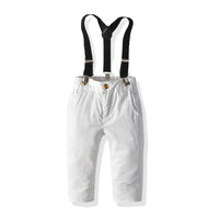 Load image into Gallery viewer, 2 Pieces Set Kid Boys Solid Color Bow Shirts And Pants Wholesale 211109356
