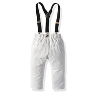 Load image into Gallery viewer, 2 Pieces Set Kid Boys Solid Color Bow Shirts And Pants Wholesale 211109356
