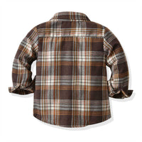 Load image into Gallery viewer, 2 Pieces Set Kid Boys Checked Shirts And Solid Color Pants Wholesale 211109374

