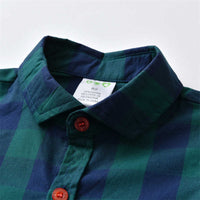 Load image into Gallery viewer, 2 Pieces Set Baby Kid Boys Checked Bow Shirts And Solid Color Pants Wholesale 211109381
