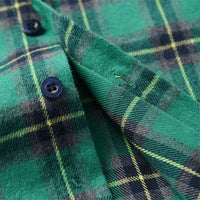 Load image into Gallery viewer, 2 Pieces Set Baby Kid Boys Solid Color Pants And Print Checked Shirts Wholesale 211109387
