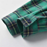 Load image into Gallery viewer, 2 Pieces Set Baby Kid Boys Solid Color Pants And Print Checked Shirts Wholesale 211109387
