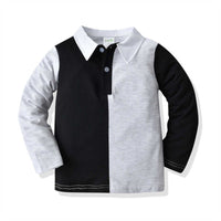 Load image into Gallery viewer, 2 Pieces Set Baby Kid Boys Dressy Color-blocking Bow Shirts And Striped Suits Trousers Wholesale 211109389
