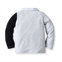 Load image into Gallery viewer, 2 Pieces Set Baby Kid Boys Dressy Color-blocking Bow Shirts And Striped Suits Trousers Wholesale 211109389
