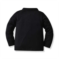 Load image into Gallery viewer, 2 Pieces Set Baby Kid Boys Color-blocking Bow Polo Shirts And Ripped Jeans Wholesale 211109399
