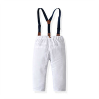 Load image into Gallery viewer, 2 Pieces Set Baby Kid Boys Dressy Checked Bow Rompers And Suits Trousers Wholesale 211109401
