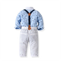 Load image into Gallery viewer, 2 Pieces Set Baby Kid Boys Dressy Star Bow Print Rompers And Suits Trousers Wholesale 211109422
