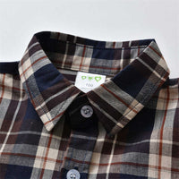 Load image into Gallery viewer, 2 Pieces Set Baby Kid Boys Dressy Checked Bow Shirts And Suits Trousers Wholesale 211109428
