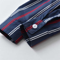 Load image into Gallery viewer, 2 Pieces Set Baby Kid Boys Dressy Striped Bow Shirts And Pants Suits Wholesale 211109436
