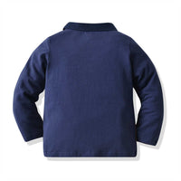 Load image into Gallery viewer, 2 Pieces Set Baby Kid Boys Birthday Party Color-blocking Bow Shirts And Solid Color Pants Wholesale 211109446
