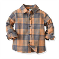 Load image into Gallery viewer, 2 Pieces Set Baby Kid Boys Birthday Party Checked Bow Shirts And Solid Color Jumpsuits Wholesale 211109449
