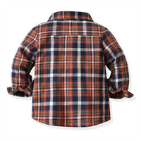 Load image into Gallery viewer, 2 Pieces Set Baby Kid Boys Birthday Party Checked Bow Shirts And Solid Color Jumpsuits Wholesale 211109448
