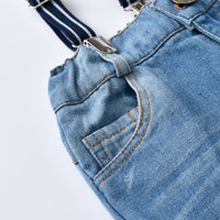 Load image into Gallery viewer, 2 Pieces Set Baby Kid Boys Birthday Party Checked Bow Shirts And Solid Color Jumpsuits Wholesale 21110945
