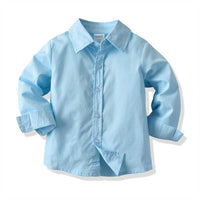 Load image into Gallery viewer, 2 Pieces Set Baby Kid Boys Birthday Party Solid Color Bow Shirts And Striped Jumpsuits Wholesale 211109452
