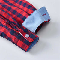 Load image into Gallery viewer, 2 Pieces Set Baby Kid Boys Birthday Party Checked Bow Shirts And Solid Color Jumpsuits Wholesale 211109458
