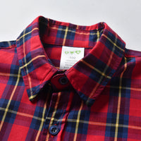 Load image into Gallery viewer, 2 Pieces Set Baby Kid Boys Birthday Party Checked Bow Shirts And Solid Color Rompers Wholesale 21110946
