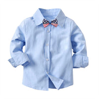 Load image into Gallery viewer, 2 Pieces Set Baby Kid Boys Dressy Solid Color Shirts And Pants Jumpsuits Wholesale 211109463

