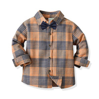 Load image into Gallery viewer, Baby Kid Boys Checked Shirts Wholesale 211109464
