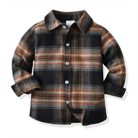 Load image into Gallery viewer, 2 Pieces Set Baby Kid Boys Checked Bow Shirts And Solid Color Jumpsuits Wholesale 211109467
