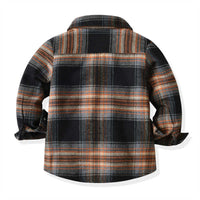 Load image into Gallery viewer, 2 Pieces Set Baby Kid Boys Checked Bow Shirts And Solid Color Jumpsuits Wholesale 211109467
