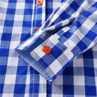 Load image into Gallery viewer, 2 Pieces Set Baby Kid Boys Birthday Party Checked Bow Shirts And Solid Color Jumpsuits Wholesale 211109471
