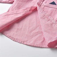 Load image into Gallery viewer, 3 Pieces Set Baby Kid Boys Bow Shirts Striped Vests Waistcoats And Solid Color Jumpsuits Wholesale 211109493
