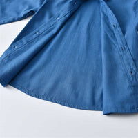 Load image into Gallery viewer, 2 Pieces Set Baby Kid Boys Dressy Birthday Party Solid Color Striped Bow Shirts And Ripped Jeans Wholesale 211109506
