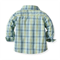 Load image into Gallery viewer, Baby Kid Boys Checked Bow Dressy Birthday Party Shirts Wholesale 211109511
